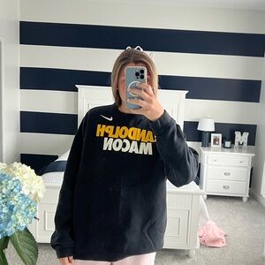 Nike Black and Yellow Women's Sweater